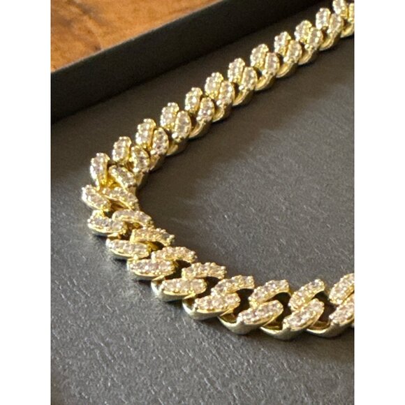 Brooklyn Exchange Brass & Cubic Zirconia Necklace & Bracelet Set - Picture 3 of 13